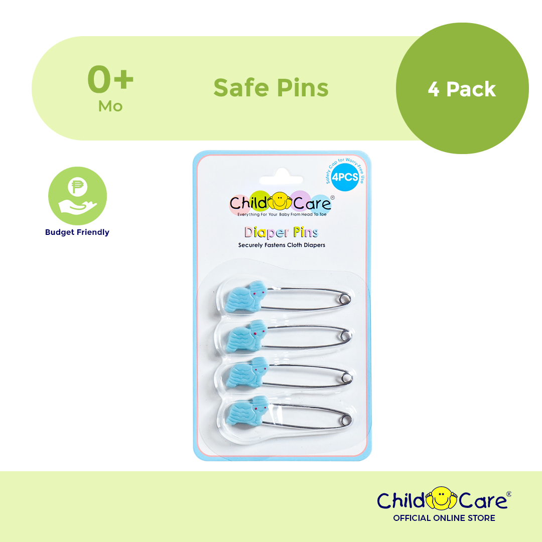 Child Care Safety Diaper Pins, Set of 4 (For Baby) (For Reusable