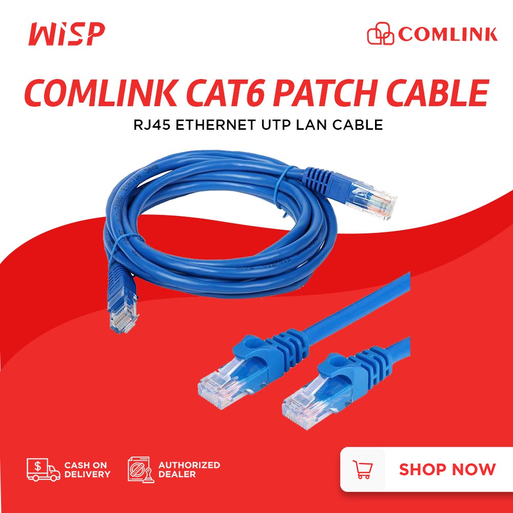 3m 5m 10m 20m Comlink CAT6 Rj45 UTP Lan Cable UTP Patch