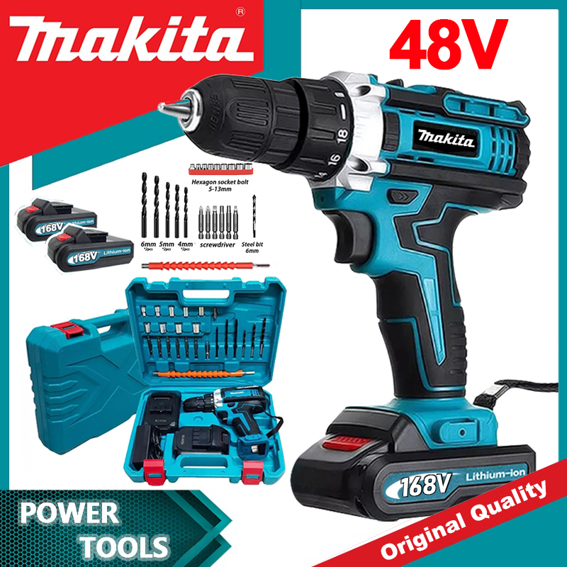 Cordless Drill Heavy Duty Brushless Makita Drill Set Original Heavy