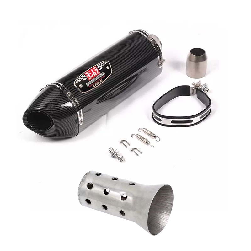 Universal 3851mm Inlet Moto Exhaust Pipe Ekzos Muffler Pipe Canister