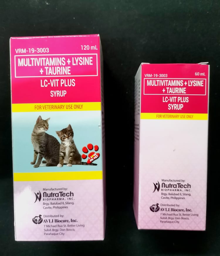 LCVIT PLUS Syrup (Multivitamins) for Cats & Kittens Lazada PH