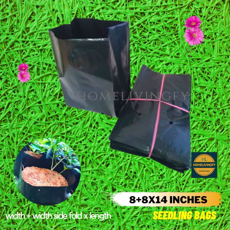 Planters Bag Thick 004 Big 8x8x14 inches 25/50/100/200/1,000pcs Gusset