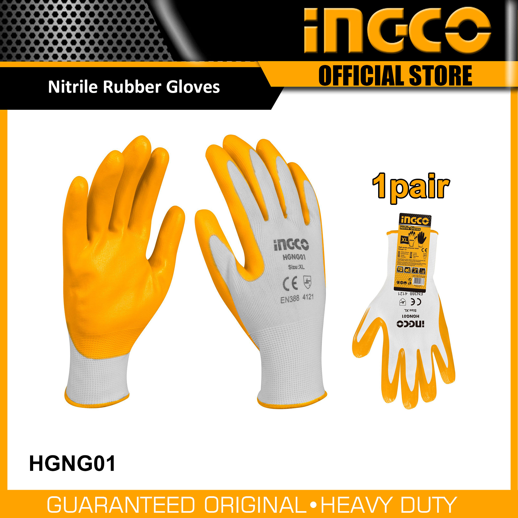 INGCO Nitrile Rubber Gloves HGNG01/ HGNG04 IHT Lazada PH