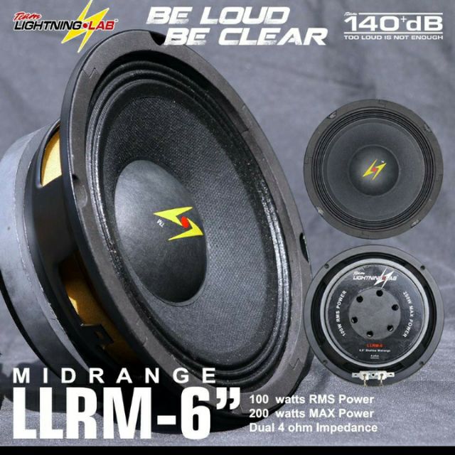 Team lightning lab MIDRANGE LLRM6" pair RAW Lazada PH
