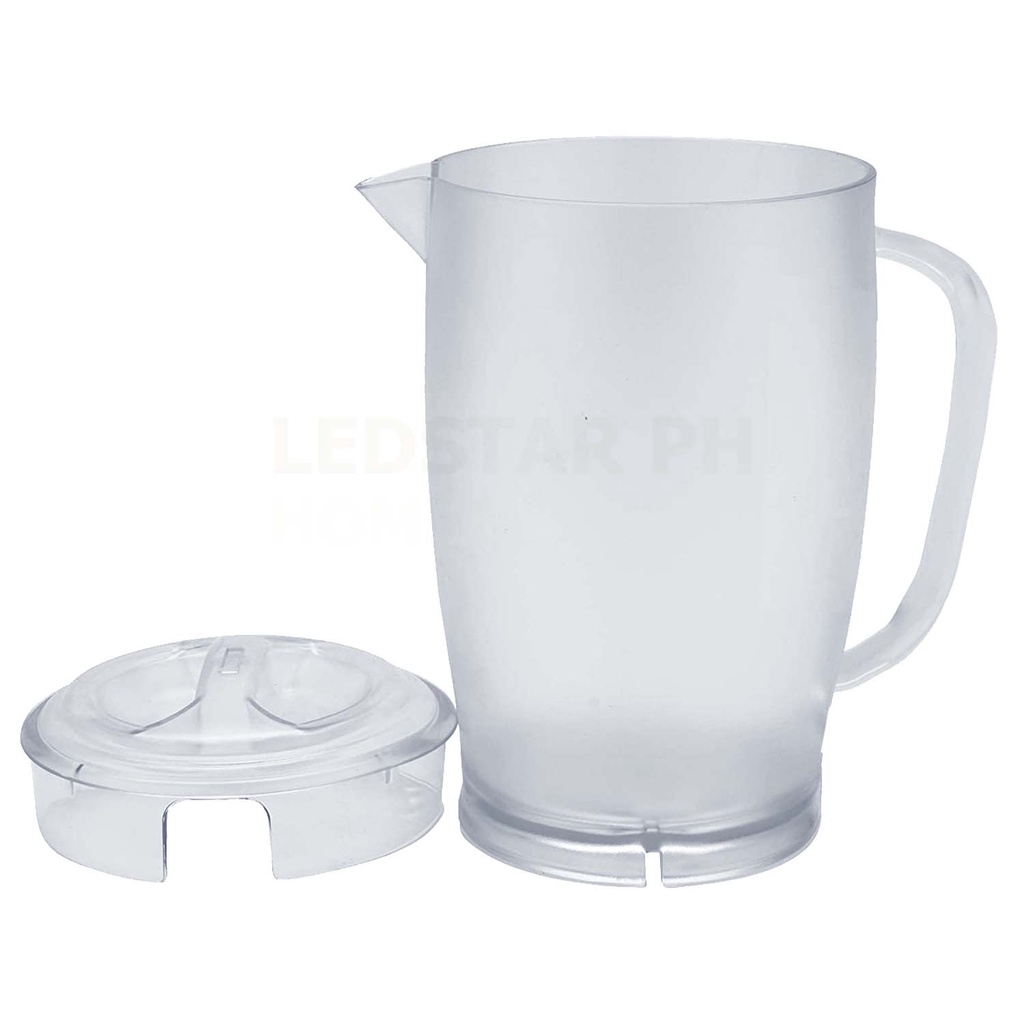 hotsale clear plastic pitcher 2l round