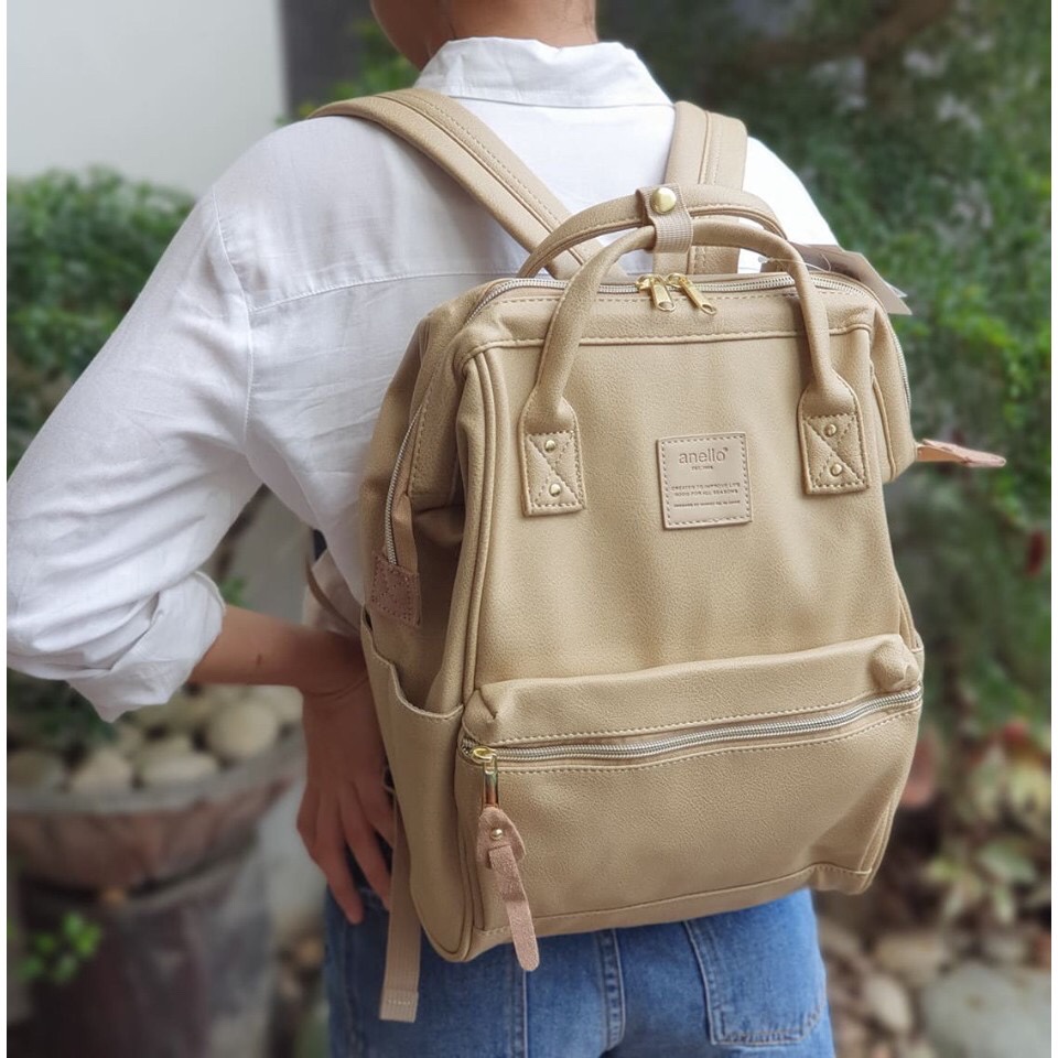 Anello beige shop backpack