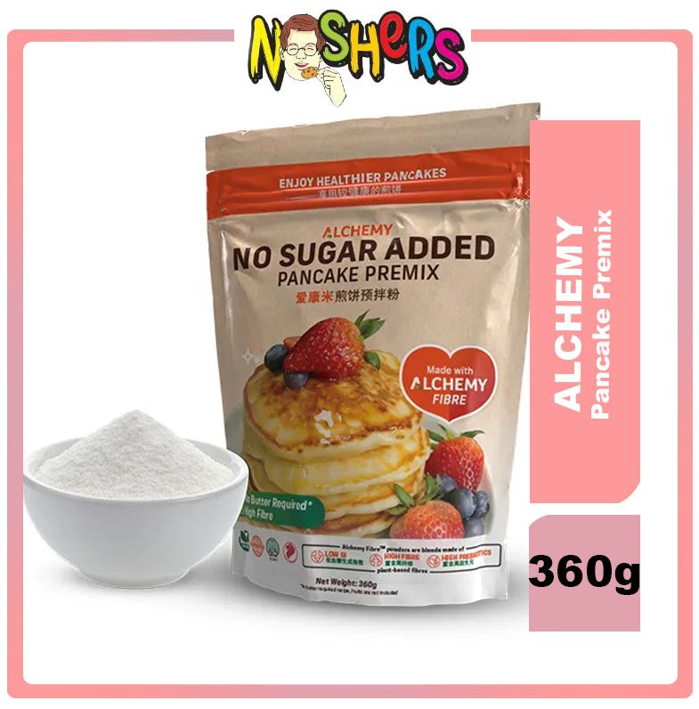 Noshers Alchemy No Sugar Added Pancake Premix Higher Dietary Fibre Bake