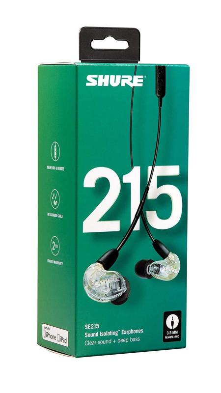 Shure Tai Nghe Cách Ly Âm Thanh Phiên Bản Đặc Biệt SE215 Với Điều Khiển Từ Xa & Mic Nội Tuyến