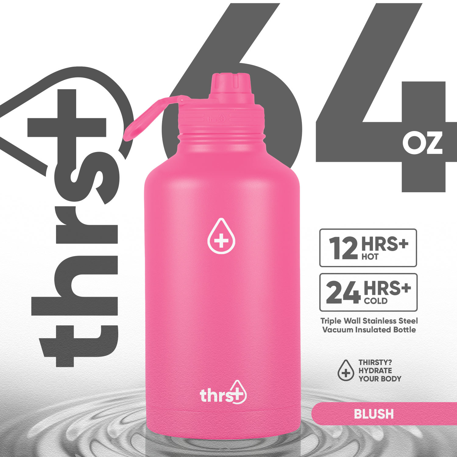2 Pack Bestie Flasks Set | 3oz Each, BPA-Free Plastic, Blush Color - Fun Friendship Gift