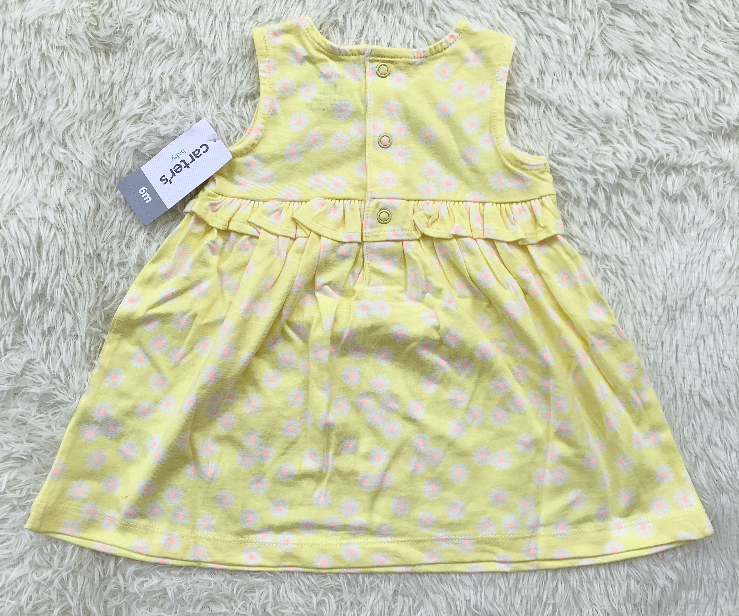 Carters yellow clearance floral dress