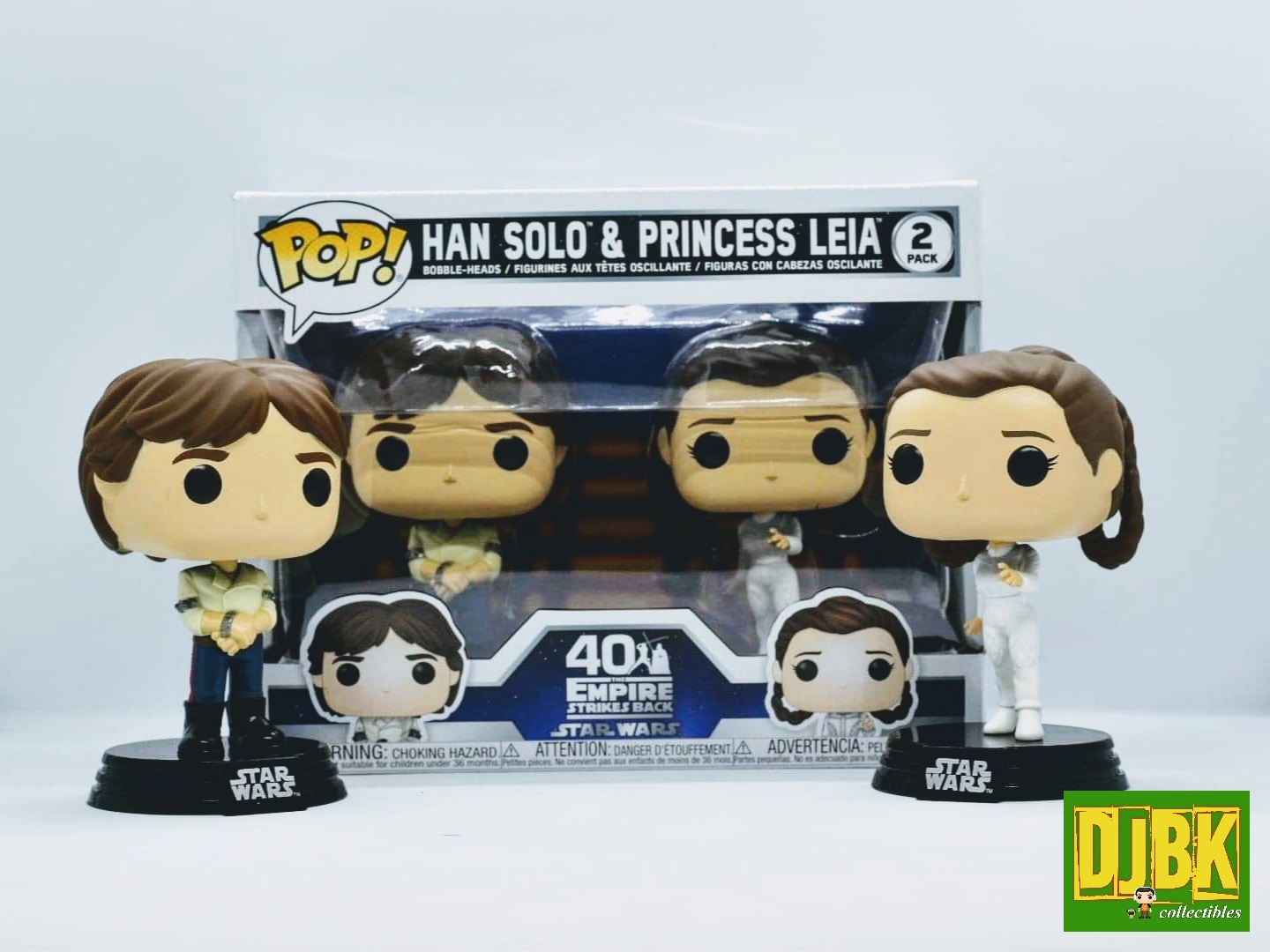 han solo and princess leia funko pop