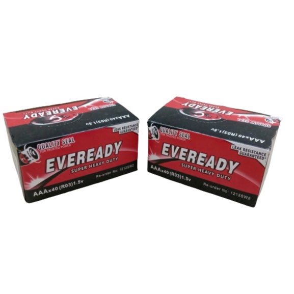 10 Packs1 Box Eveready battery Super heavy duty Double AA and Triple