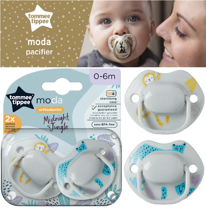 Tommee Tippee Moda baby/boy soother/dummy 0-6m Blue