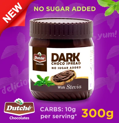 Dutche Dark Choco Spread with Stevia 300g