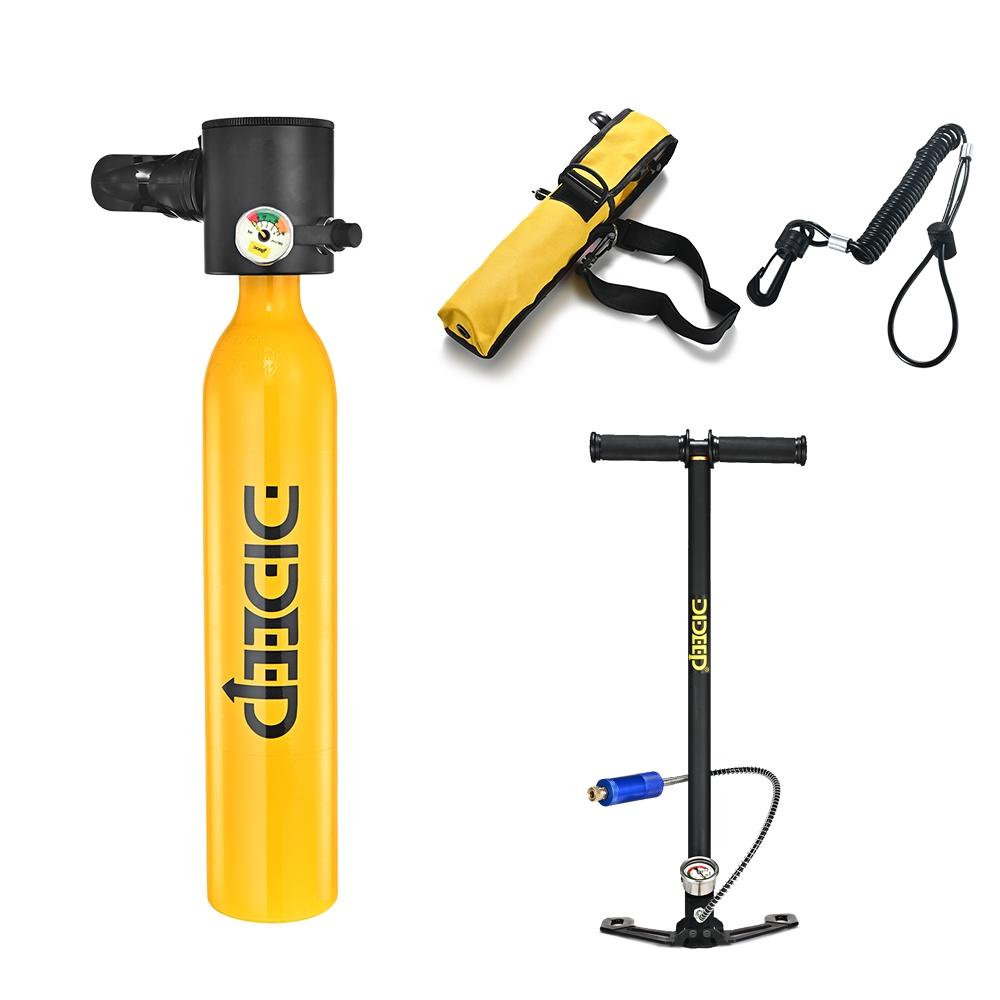 DIDEEP mini lung tank 0.5L/1L diving oxygen bottle snorkeling set