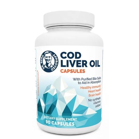 Dr.Berg’s Cod Liver Oil dr berg doctor dr. berg 90 capsules bergs