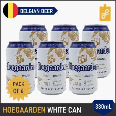 Hoegaarden White Belgian Beer 6 Cans 330mL