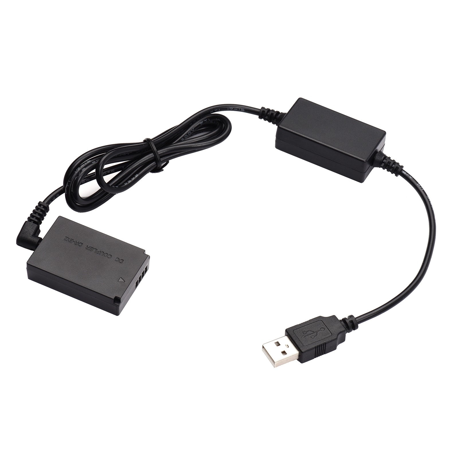 Andoer DR-E12 Bộ Nguồn USB, Pin Giả Khớp Nối DC Thay Pin LP-E12 Với Bộ Chuyển Đổi USB DC Cáp Điện Đầu Vào USB Đơn Tương Thích Với Canon EOS M M2 M10 Máy Ảnh M50 M100 M200