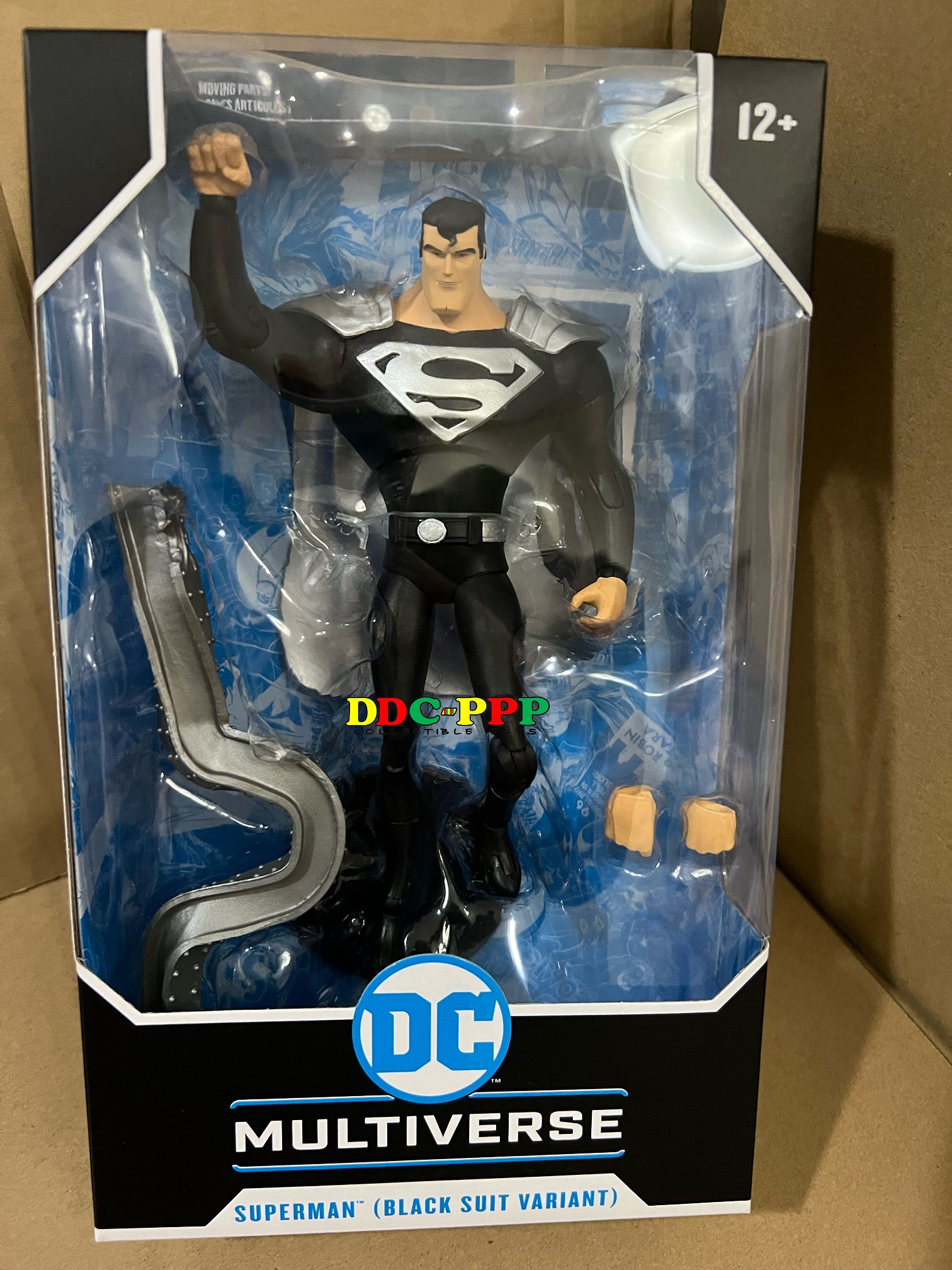 ANIMATED SUPERMAN BLACK SUIT- McFarlane Toys DC Multiverse 7-Inch ...