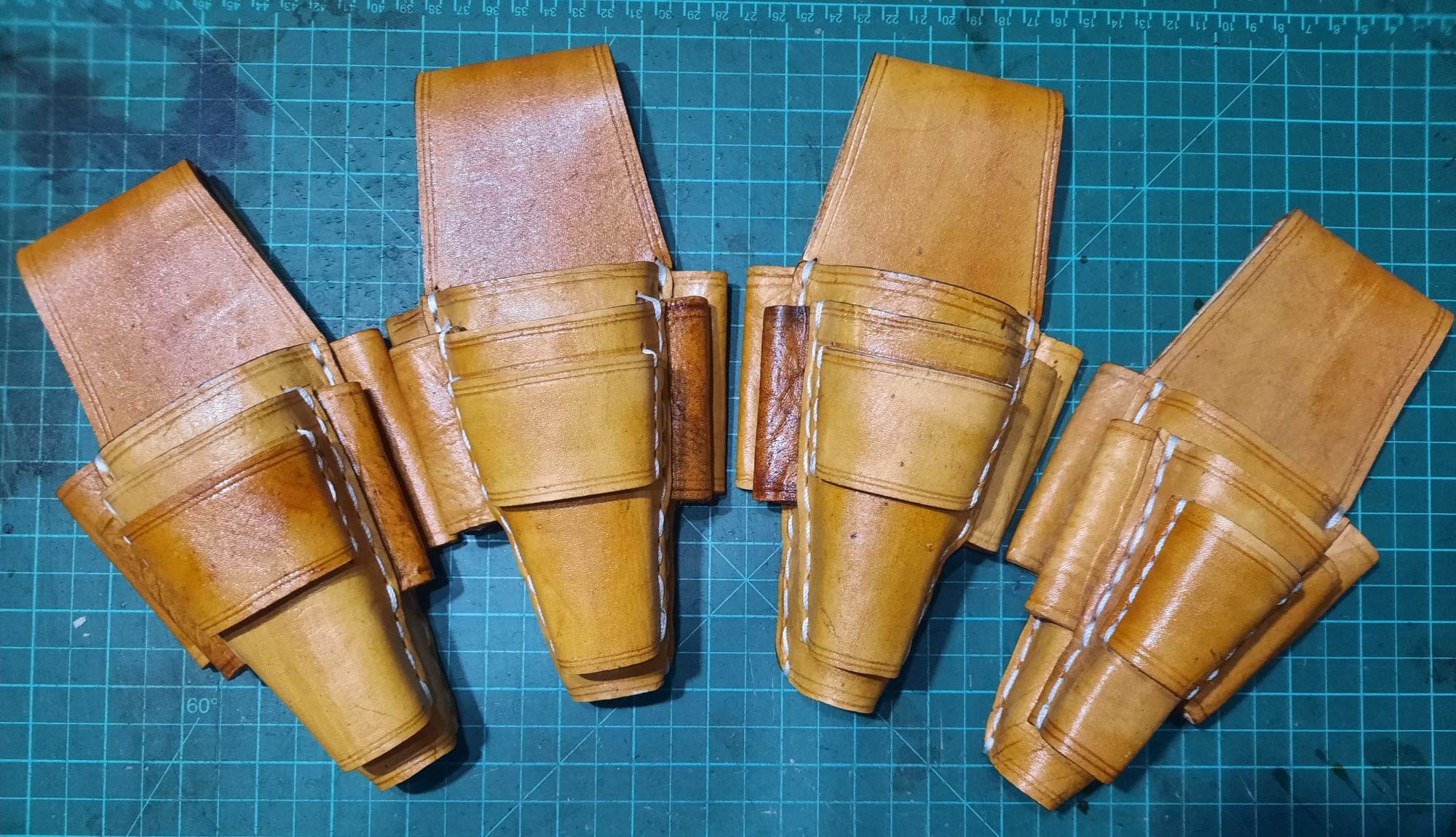 (MARIO'S LEATHER SHOP) Bag Pure Leather Electrician Holster with