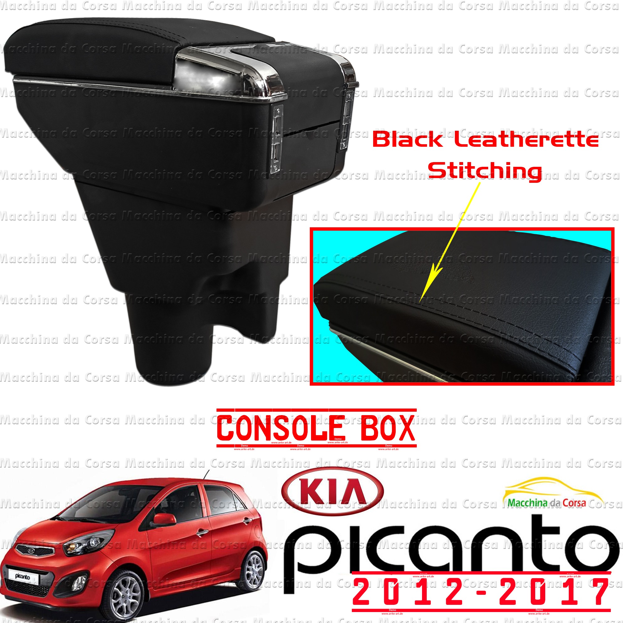 Voor KIA Picanto 2006-2019 Auto Armsteun Doos Center