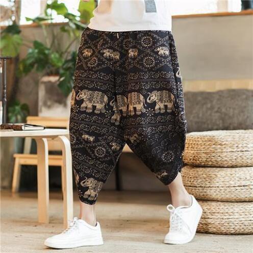 Thai elephant pants men's Chinese style Thai style beach pants