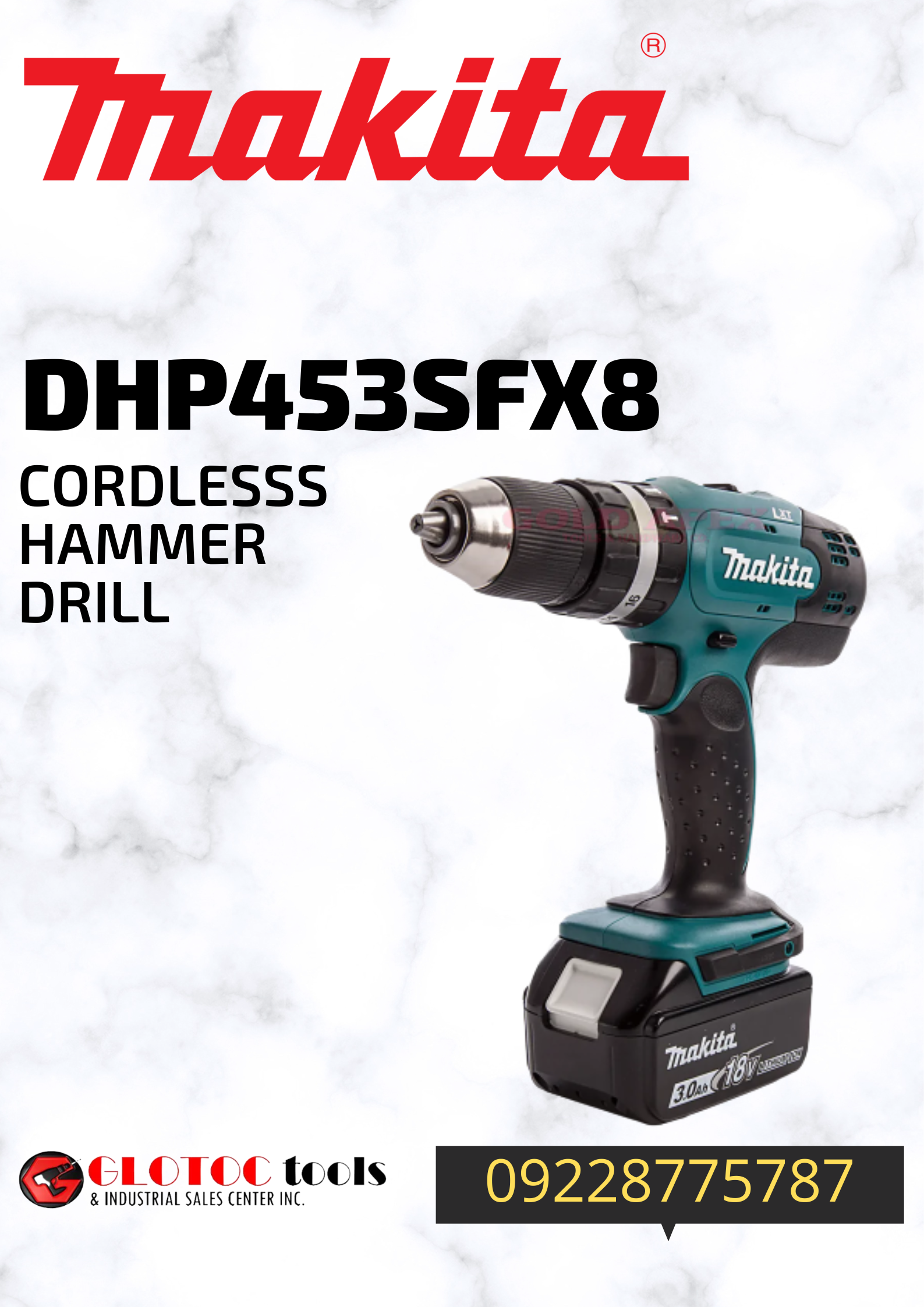 MAKITA Cordless Hammer Drill DHP453SFX8 Lazada PH