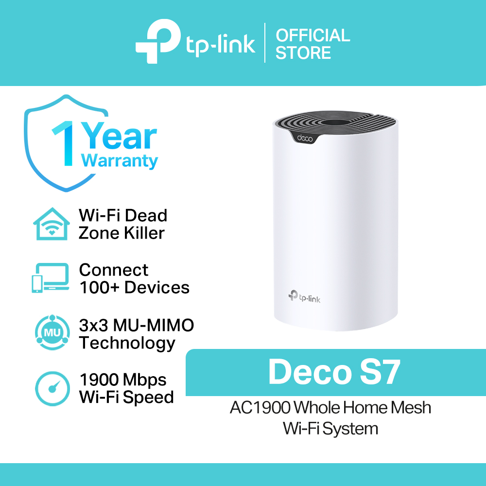 Deco S7, AC1900 Whole Home Mesh Wi-Fi System