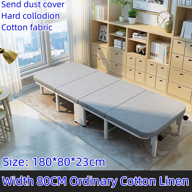 (Spot goods) Folding Bed Portable Bed folding bed single portable four