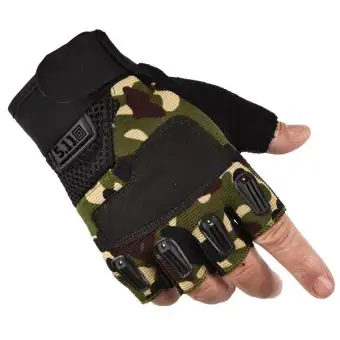 5 finger half gloves