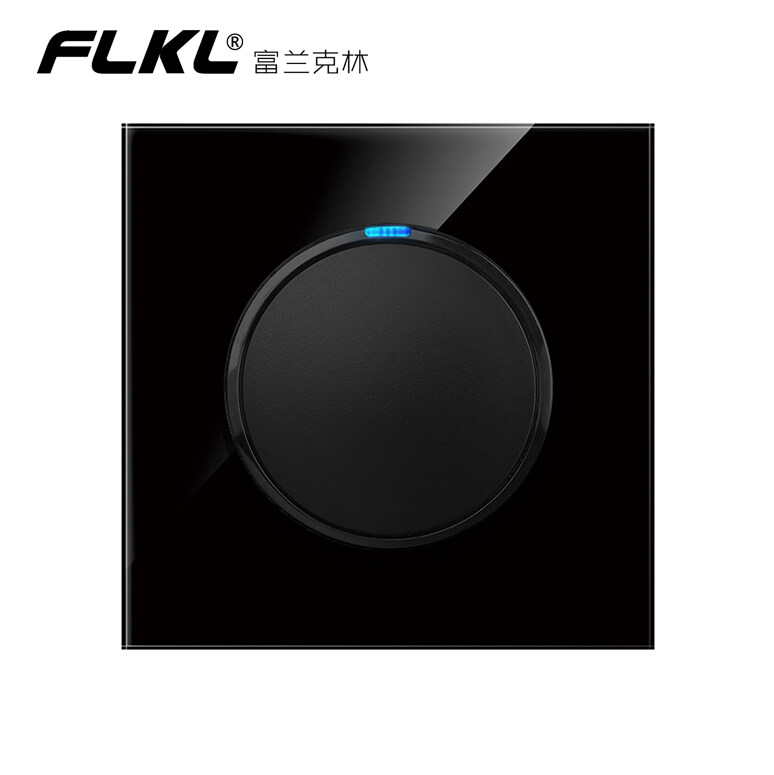 FLKL black wall switch glass panel 13A modern lighting switch universal
