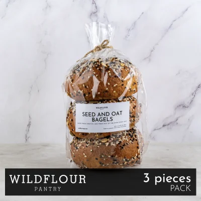 Wildflour Seed & Oats Bagel Bagels (3 pieces)