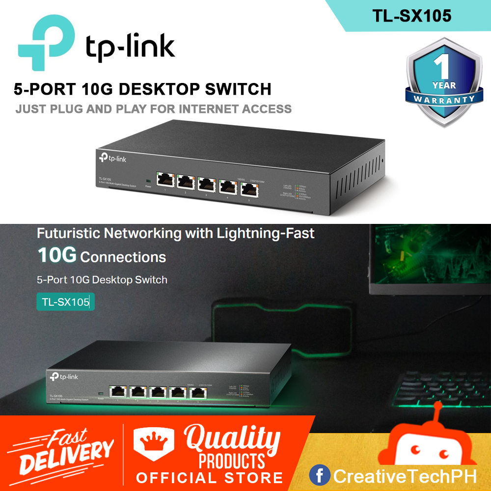TP Link 8 Port 2.5G Multi Gigabit Desktop Switch Black TL-SG608S-M2 - Best Buy - View #9