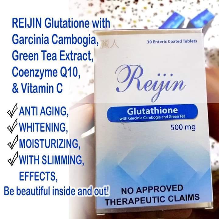 New REIJIN GLUTATHIONE 500mg (1 box) 30 capsules Collagen & Coenzyme Q10  Anti-Aging Tablets Fda Approved Halal Certified Slimming Supplement Safe &  Effective Skin Whitening & Firming Body - Lazada | Lazada PH