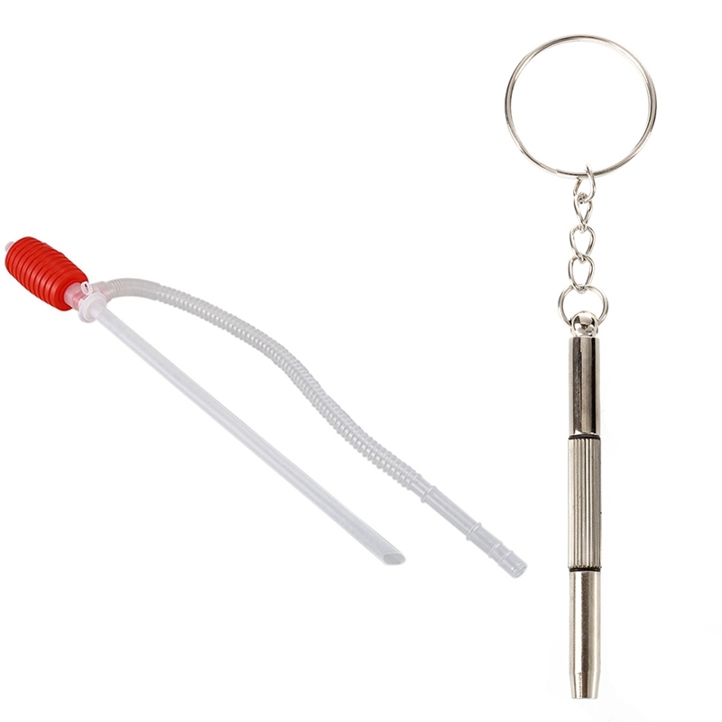 Giá bán Mini screwdriver 3 in 1 flat nut Hexagonal hollow Keychain sunglasses with engine Fuel Liquid Transfer Pump Pipe