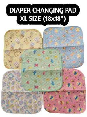 18x18" Baby Diaper Changing Pad | Waterproof Plastic Mat | XL Size