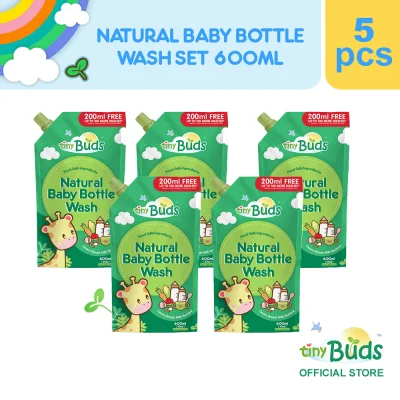 Tiny Buds Baby Bottle and Utensil Wash 600ml Set of 5