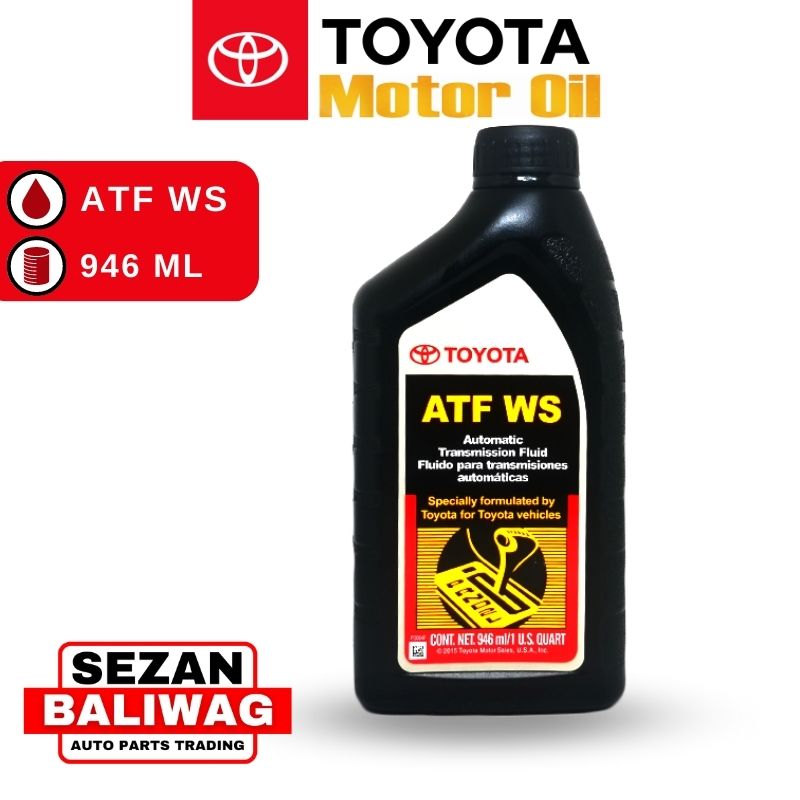 Genuine Toyota ATF WS Automatic Transmission Fluid - 1 Quart Bottle (00289-ATFWS)
