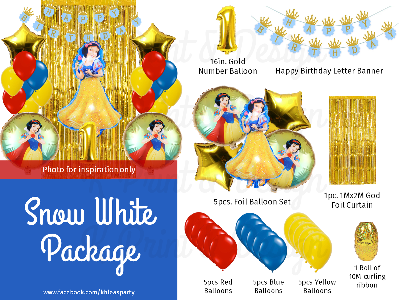 Curling Ribbon: Snow White