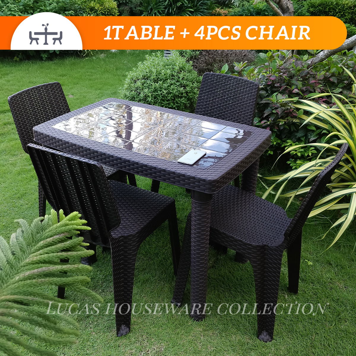 SAMPAGUITA DINING TABLE SET (24x36) RECTANGLE TABLE AND CHAIR OUTDOOR TABLE INDOOR TABLE DINNING