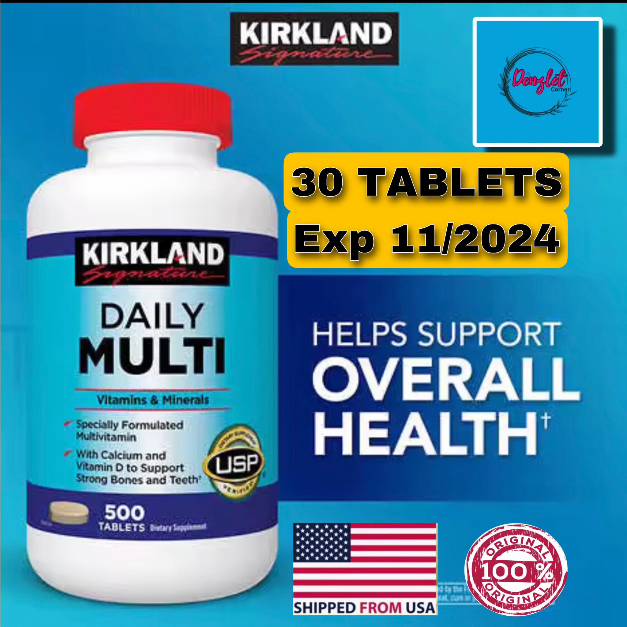 Kirkland Daily Multi Multivitamins REPACKED 30 Tablets Lazada PH