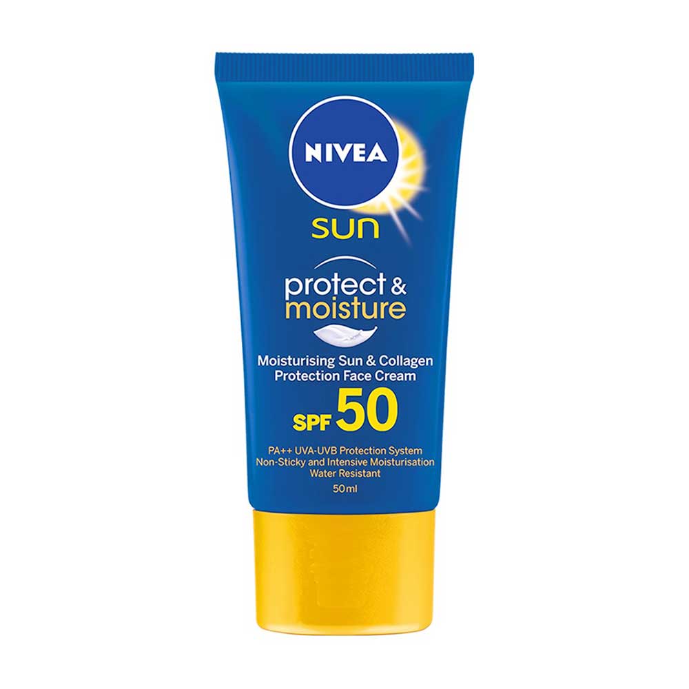 NIVEA SUN PROTECT & MOISTURE FACE CREAM spf 50 50 ML | Lazada PH