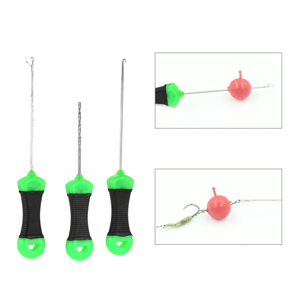 Kit De 4 Outils De Pêche En Acier Inox NGT - Aiguille à Escher, Perceur, PVA Long & Court