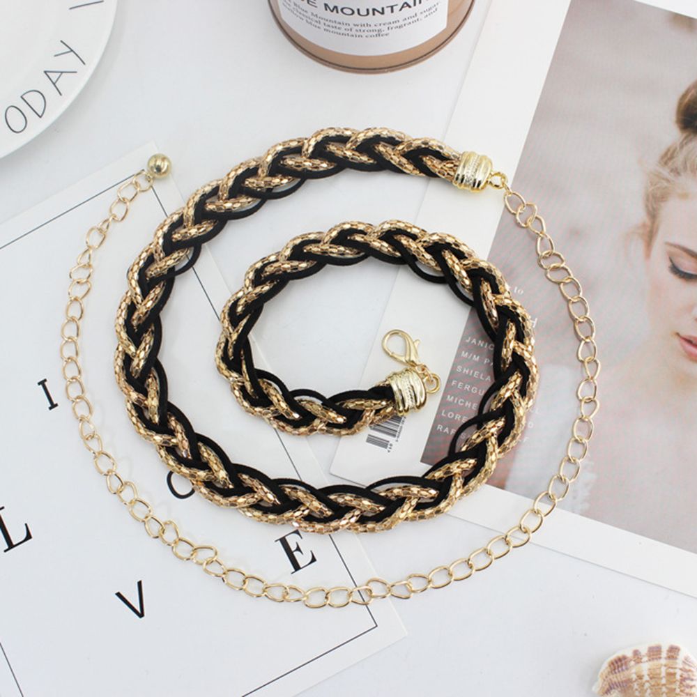 EWELLBE Thời trang Giống cái Trang trí váy Phụ kiện nữ Dress Strap Đai thắt lưng ngọc trai Dây thắt lưng mỏng Dây chuyền thắt lưng