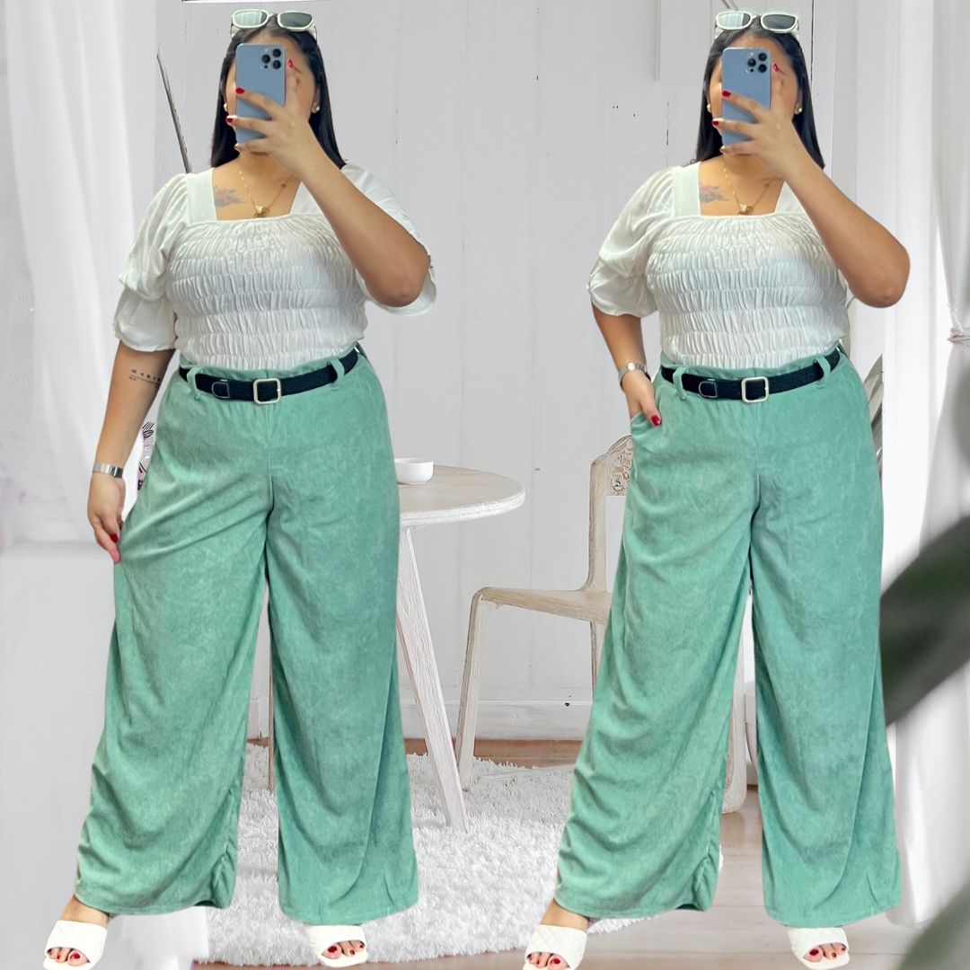 Taytay.PH CORDUROY WIDE LEG PANTS PLUS SIZES XL-4XL