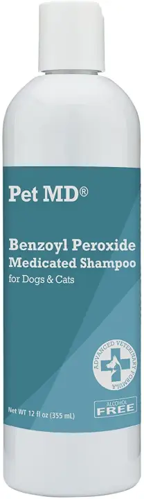 petmd benzoyl peroxide medicated shampoo