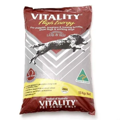 Vitality High Energy Lamb and Beef for Puppy 15kg