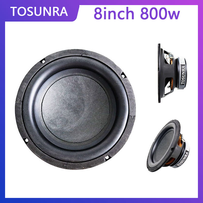 TOSUNRA 8 Inch Speaker Subwoofer Bass 1000Watt 4Ohms Home Audio/Car