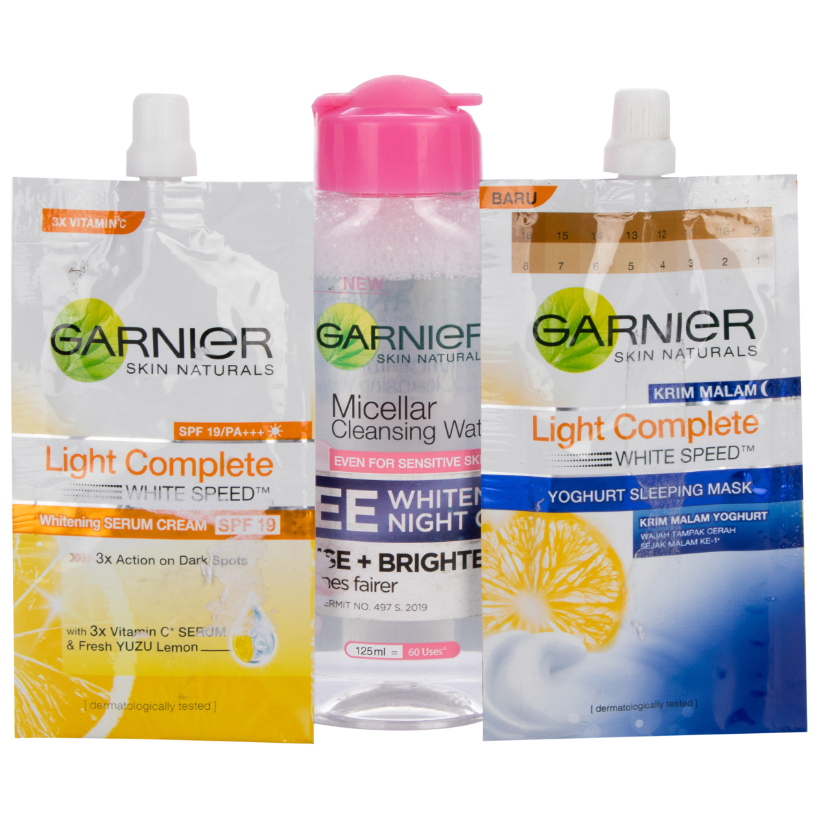 garnier night cream sachet