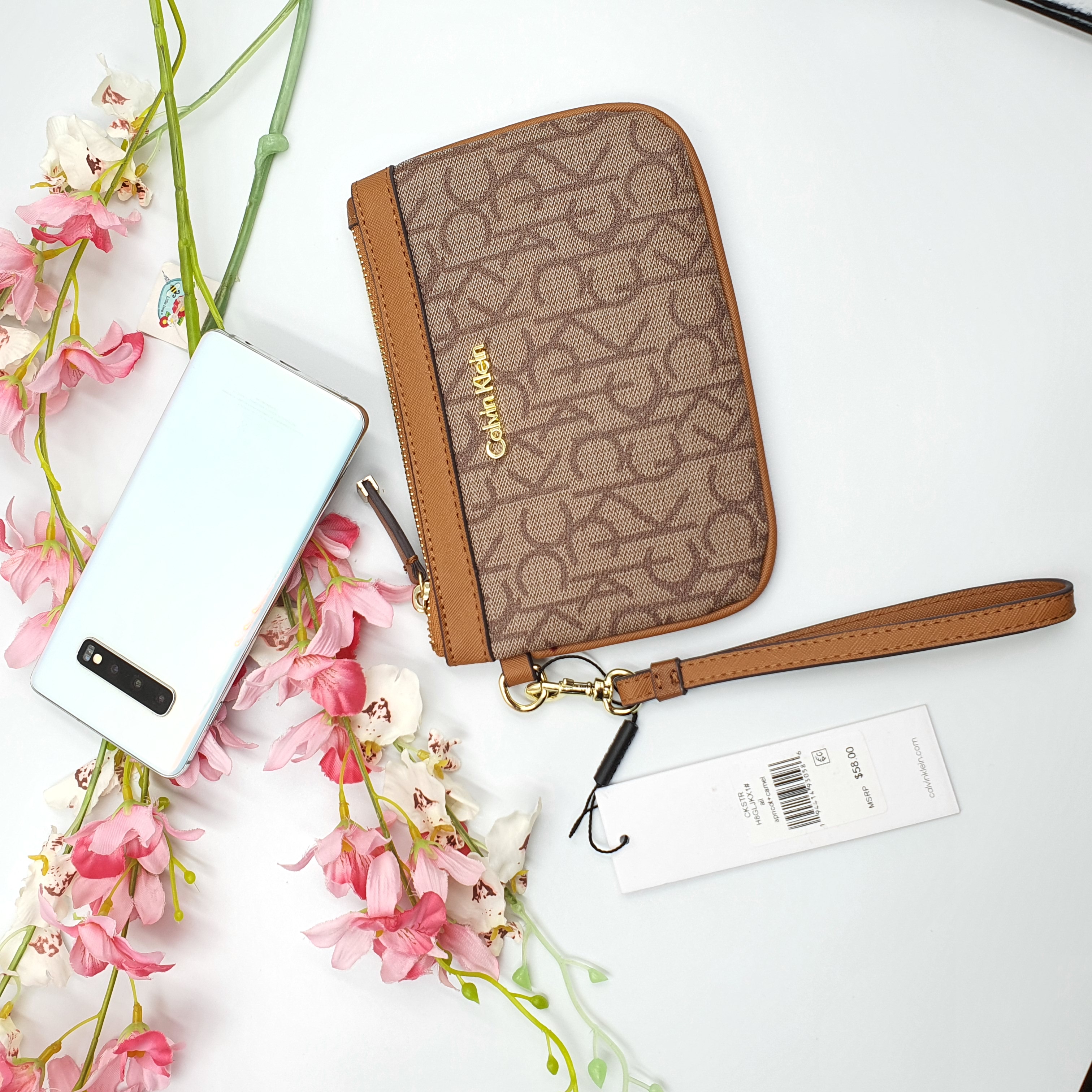 Calvin klein small wristlet Clearance